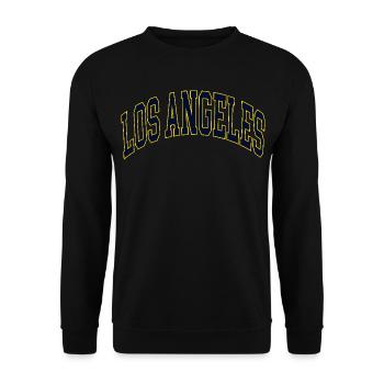 Los Angeles - Unisex Sweatshirt - black - Front - Alina (178cm) & Michal (187cm)
