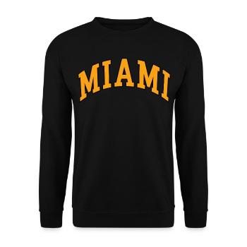 Miami - Unisex Pullover - Schwarz - Vorne - Alina (178cm) & Michal (187cm)