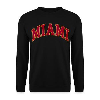 Miami - Unisex Pullover - Schwarz - Vorne - Alina (178cm) & Michal (187cm)