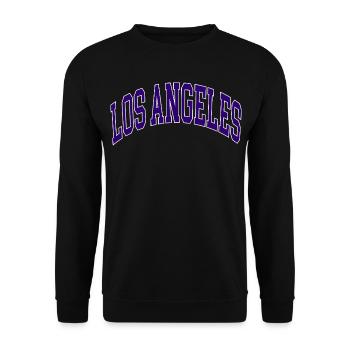 Los Angeles - Unisex Sweatshirt - black - Front - Alina (178cm) & Michal (187cm)
