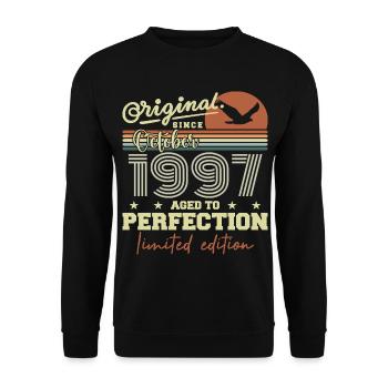1997 October 1997 Anniversary October 1997 - Unisex Sweatshirt - black - Front - Alina (178cm) & Michal (187cm)