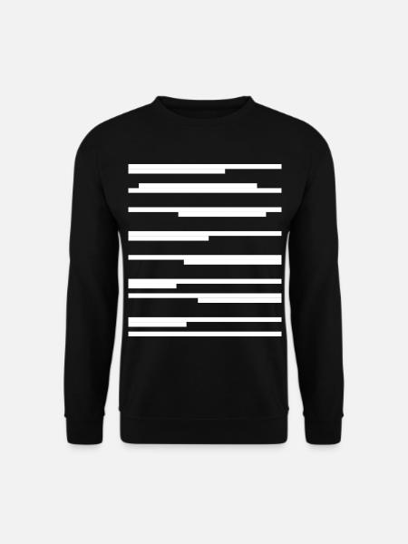Conception de lignes géométriques - Sweat-shirt Unisexe - noir