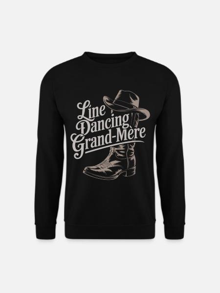 Line Dance Oma - Unisex Pullover - Schwarz