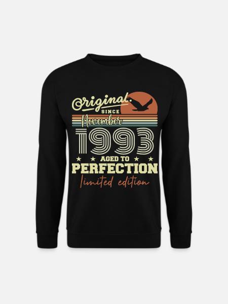 November 1993 Anniversary 1993 November 1993 - Unisex Sweatshirt - black