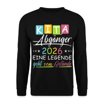 Daycare graduates 2026 - Unisex Sweatshirt - black - Front - Alina (178cm) & Michal (187cm)