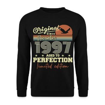 November 1997 Anniversary 1997 November 1997 - Unisex Sweatshirt - black - Front - Alina (178cm) & Michal (187cm)