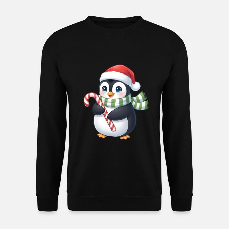 Weihnachtspinguin - eine tolle Geschenkidee - Unisex Pullover - Schwarz