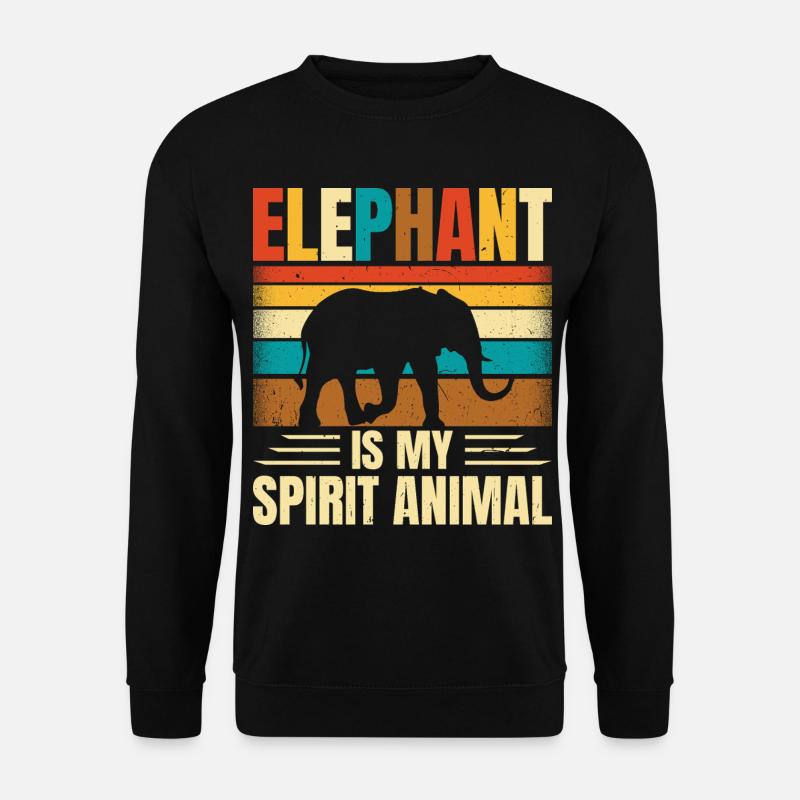 Elephant - Unisex Sweatshirt - black