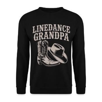 Linedance Opa Boots - Unisex Pullover - Schwarz - Vorne - Alina (178cm) & Michal (187cm)