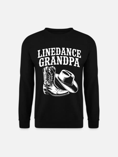 Line Dance Grandpa Boots - Unisex Pullover - Schwarz