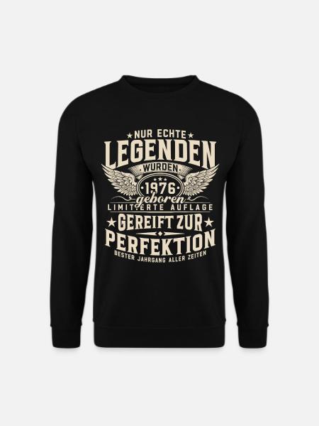Legender ble født i 1976. - Genser unisex - svart