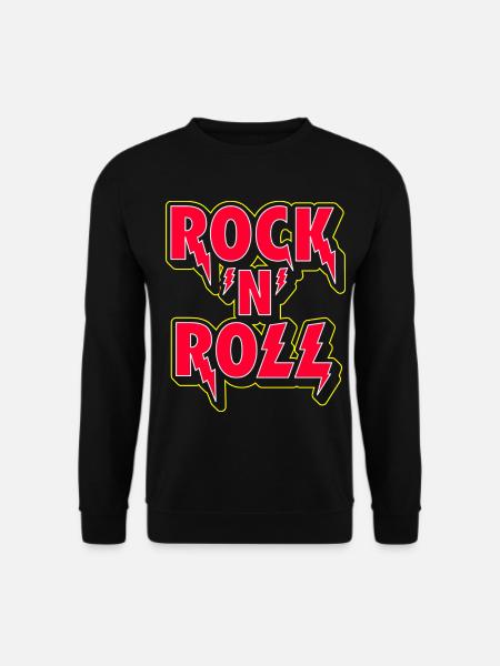 Rock 'N' Roll 3D Logo - Unisex Sweatshirt - black