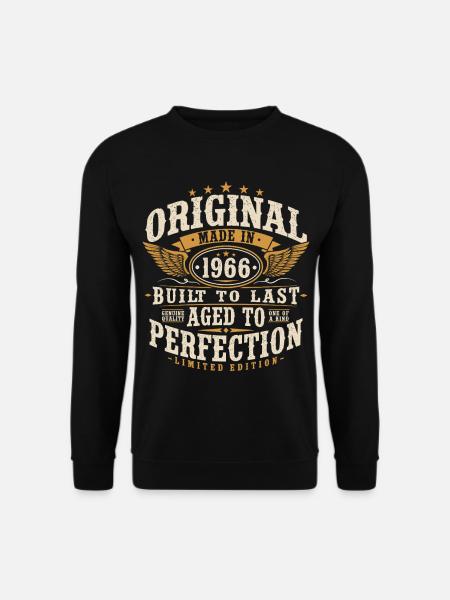 Original 1966 Vintage Vintage Birthday Gift - Unisex Sweatshirt - black