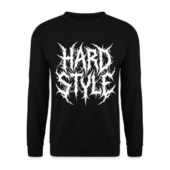 Hardstyle Underground - Unisex Sweatshirt - black - Front - Alina (178cm) & Michal (187cm)
