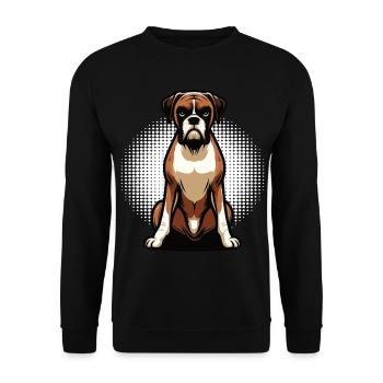 Boxer Boxer Holder Boxer Dog Boxer Owner Boxer Fan - Unisex Sweatshirt - black - Front - Alina (178cm) & Michal (187cm)