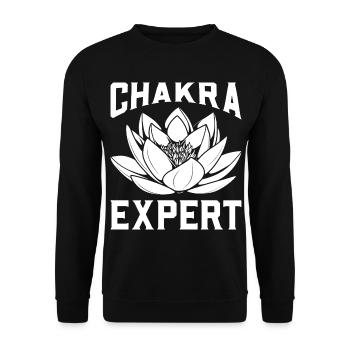Chakra-Expertin - Unisex Pullover - Schwarz - Vorne - Alina (178cm) & Michal (187cm)