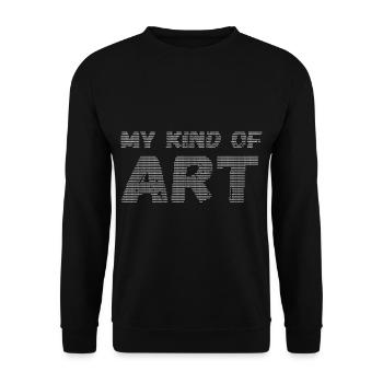 My kind of art ASCII - Unisex Pullover - Schwarz - Vorne - Alina (178cm) & Michal (187cm)