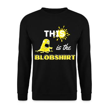 Gift blob humor funny fan - Unisex Sweatshirt - black - Front - Alina (178cm) & Michal (187cm)