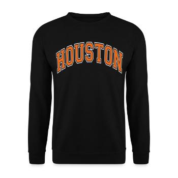 Houston - Unisex Pullover - Schwarz - Vorne - Alina (178cm) & Michal (187cm)