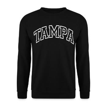 Tampa - Unisex Pullover - Schwarz - Vorne - Alina (178cm) & Michal (187cm)