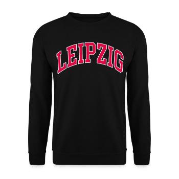 Leipzig - Unisex Pullover - Schwarz - Vorne - Alina (178cm) & Michal (187cm)
