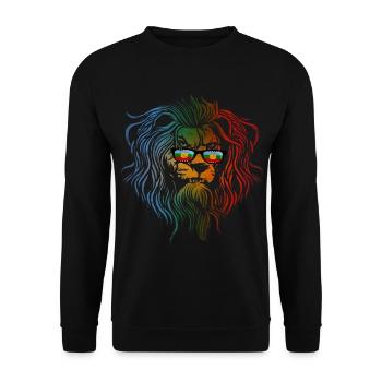 Mapuche - Unisex Sweatshirt - black - Front - Alina (178cm) & Michal (187cm)