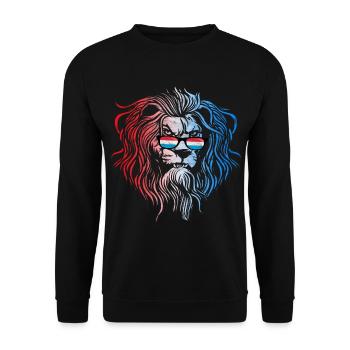 Luxembourg - Unisex Sweatshirt - black - Front - Alina (178cm) & Michal (187cm)