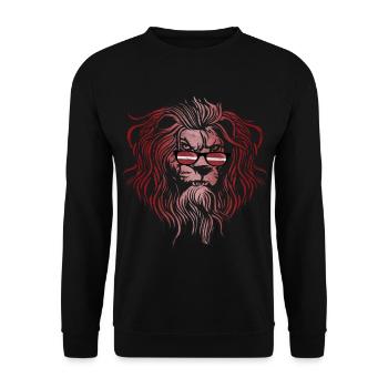 Latvia - Unisex Sweatshirt - black - Front - Alina (178cm) & Michal (187cm)