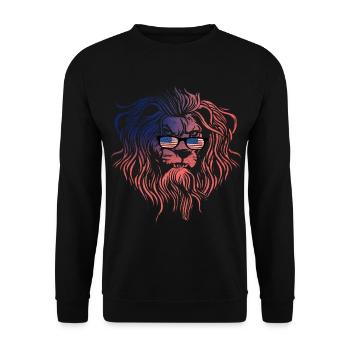 America - Unisex Sweatshirt - black - Front - Alina (178cm) & Michal (187cm)