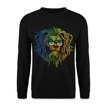 Amazigh - Unisex Sweatshirt - black - Front - Alina (178cm) & Michal (187cm)