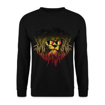 Belgien - Unisex Pullover - Schwarz - Vorne - Alina (178cm) & Michal (187cm)