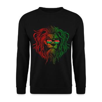 Burkina Faso - Unisex Sweatshirt - black - Front - Alina (178cm) & Michal (187cm)