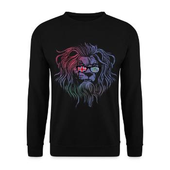 British Indian Ocean Territory - Unisex Sweatshirt - black - Front - Alina (178cm) & Michal (187cm)