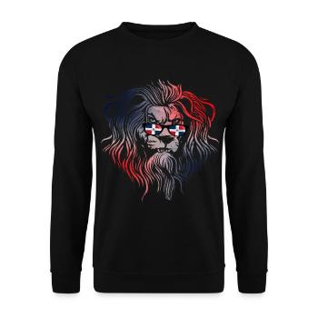 République dominicaine - Sweat-shirt Unisexe - noir - Devant - Alina (178cm) & Michal (187cm)