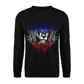 Frankreich - Unisex Pullover - Schwarz - Vorne - Alina (178cm) & Michal (187cm)