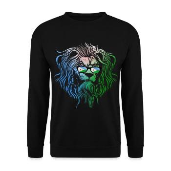 Dschibuti - Unisex Pullover - Schwarz - Vorne - Alina (178cm) & Michal (187cm)