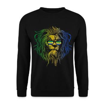 Gabon - Unisex Sweatshirt - black - Front - Alina (178cm) & Michal (187cm)