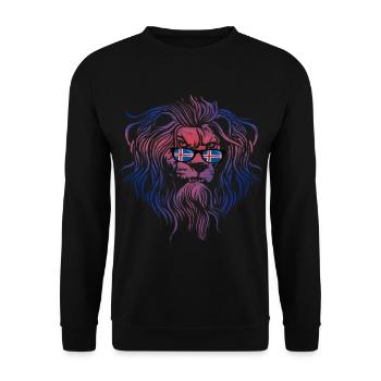 Islande - Sweat-shirt Unisexe - noir - Devant - Alina (178cm) & Michal (187cm)