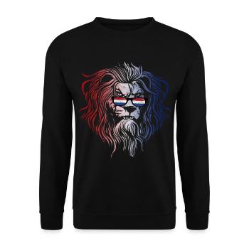 Netherlands - Unisex Sweatshirt - black - Front - Alina (178cm) & Michal (187cm)