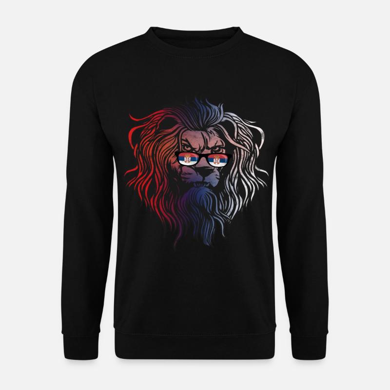 Serbien - Unisex Pullover - Schwarz
