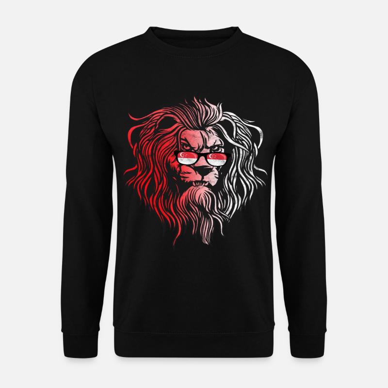 Singapur - Unisex Pullover - Schwarz