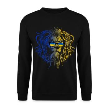 Ukraine - Unisex Pullover - Schwarz - Vorne - Alina (178cm) & Michal (187cm)