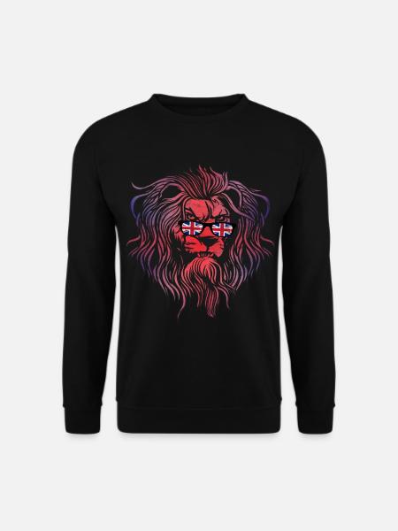 Großbritannien - Unisex Pullover - Schwarz