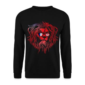 Wallis und Futuna - Unisex Pullover - Schwarz - Vorne - Alina (178cm) & Michal (187cm)
