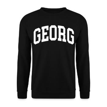 George - Unisex Sweatshirt - black - Front - Alina (178cm) & Michal (187cm)