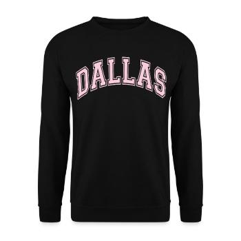 Dallas - Unisex Sweatshirt - black - Front - Alina (178cm) & Michal (187cm)