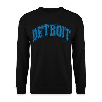 Detroit - Unisex Pullover - Schwarz - Vorne - Alina (178cm) & Michal (187cm)