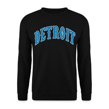 Detroit - Unisex Pullover - Schwarz - Vorne - Alina (178cm) & Michal (187cm)