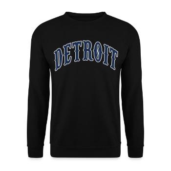 Detroit - Unisex Pullover - Schwarz - Vorne - Alina (178cm) & Michal (187cm)