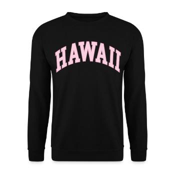 Hawaii - Unisex Sweatshirt - black - Front - Alina (178cm) & Michal (187cm)